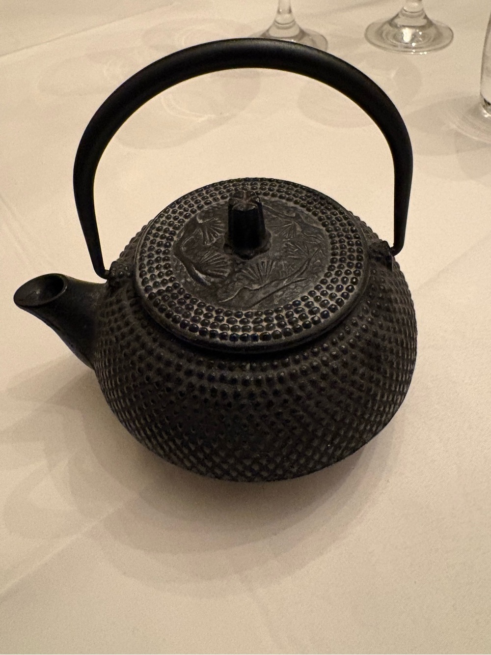 Vintage Traditional Japanese Cast Iron Teapot